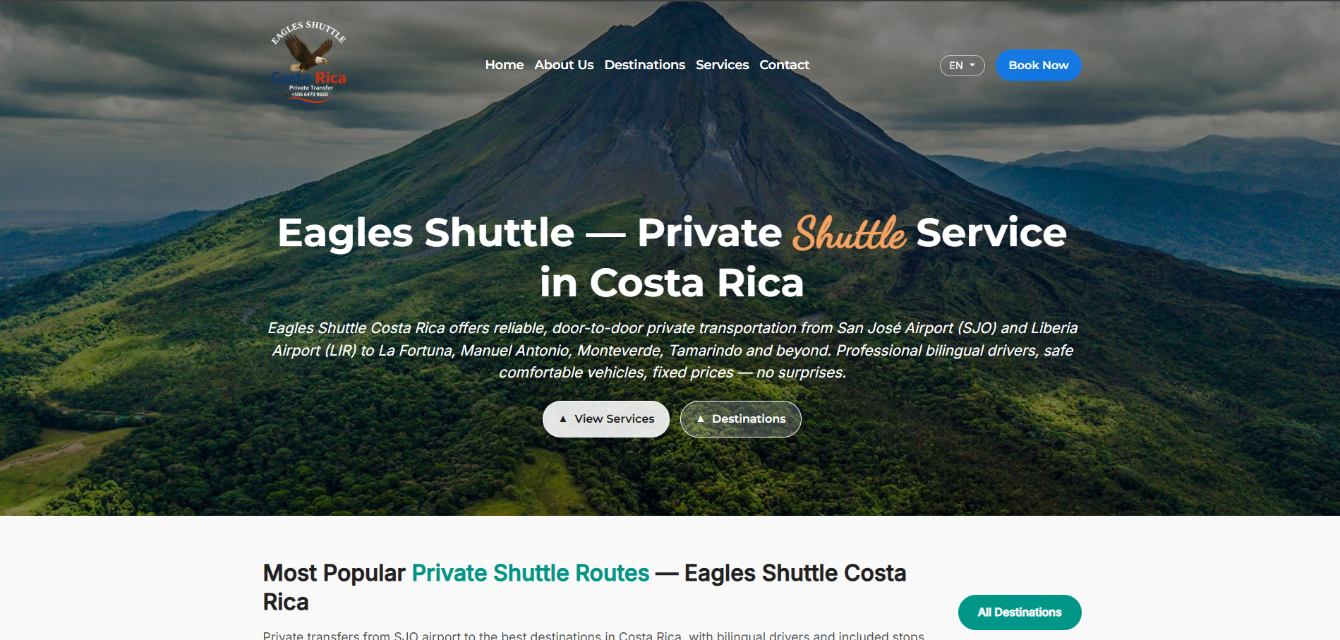 Eagles Shuttle Costa Rica - Transporte turístico privado